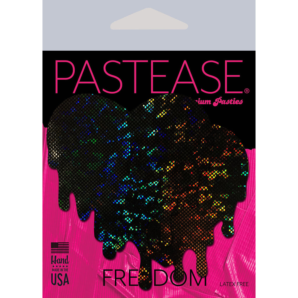 Pastease Melted Heart Pasties Black