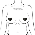 Pastease Petites Liquid Hearts Pasties Black 2-Pack