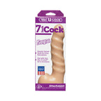 Vac-U-Lock - 7 Inch Cock - Raging Hard-Ons White
