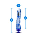 Naturally Yours Mambo Vibe Realistic 9 in. Vibrating Dildo Blue