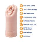 M for Men Sexy Snatch Vagina Stroker Beige