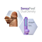 Au Naturel Macho 8.5 in. Posable Dual Density Dildo with Balls Tan