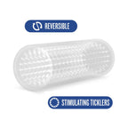 M for Men Stroke Sleeve Reversible Stroker Clear