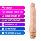 Dr. Skin Cock Vibe 2 Realistic 9 in. Vibrating Dildo Beige