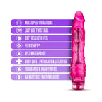 B Yours Vibe 1 Realistic 9 in. Vibrating Dildo Pink