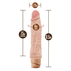 Dr. Skin Cock Vibe 10 Realistic 8.5 in. Vibrating Dildo Beige