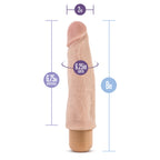 Dr. Skin Cock Vibe 14 Realistic 8 in. Vibrating Dildo Beige