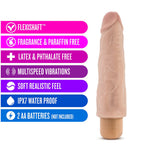 Dr. Skin Cock Vibe 14 Realistic 8 in. Vibrating Dildo Beige