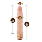 Dr. Skin Cock Vibe 1 Realistic 9 in. Vibrating Dildo Beige