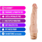 Dr. Skin Cock Vibe 4 Realistic 8 in. Vibrating Dildo Beige