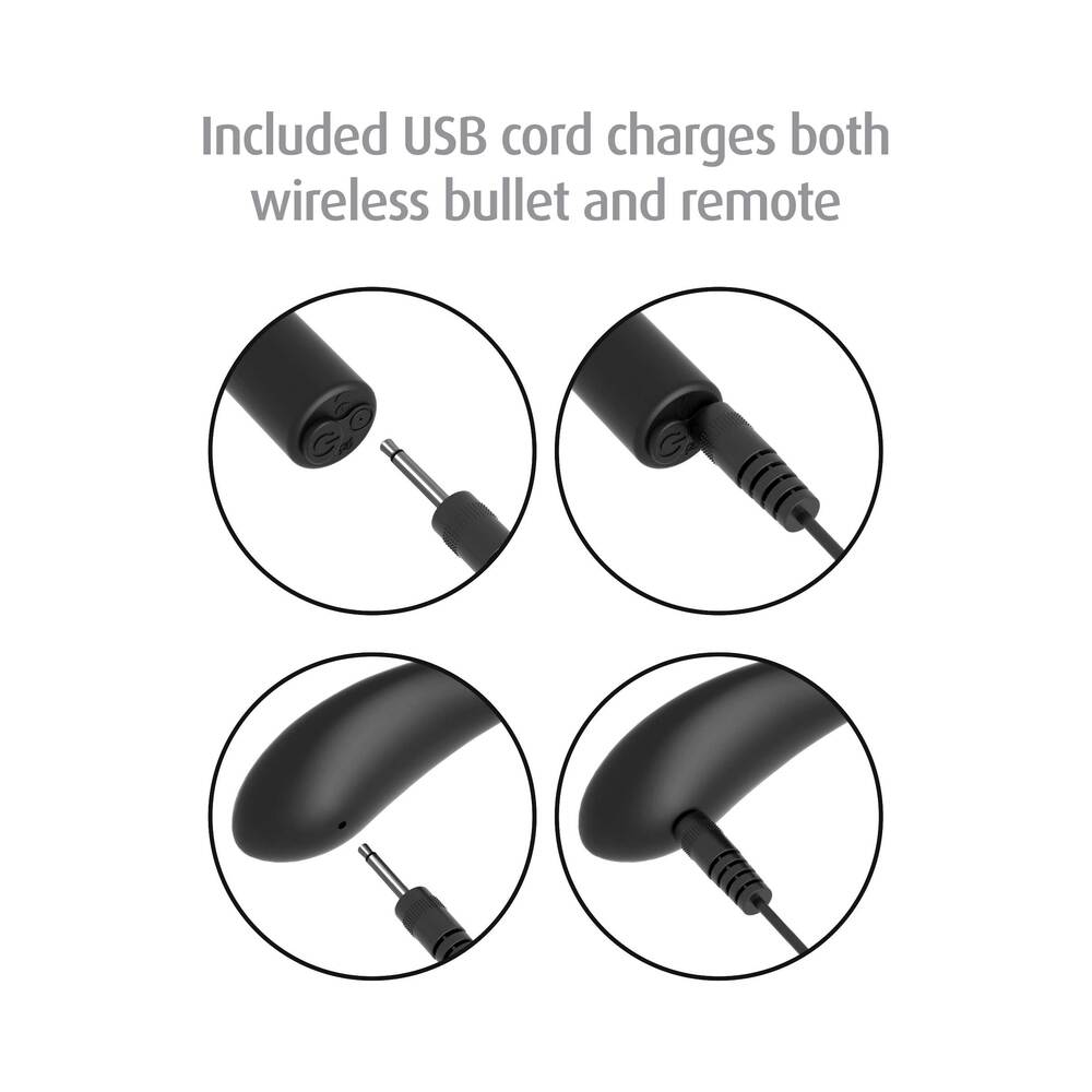 Anal Fantasy Collection Vibrating Remote Control Silicone Plug Black