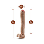 Hung Rider Lil John Realistic 13 in. Dildo with Balls Beige
