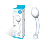 Glas 8 in. Pure Indulgence Anal Slider Prostate Stimulating Glass Dildo