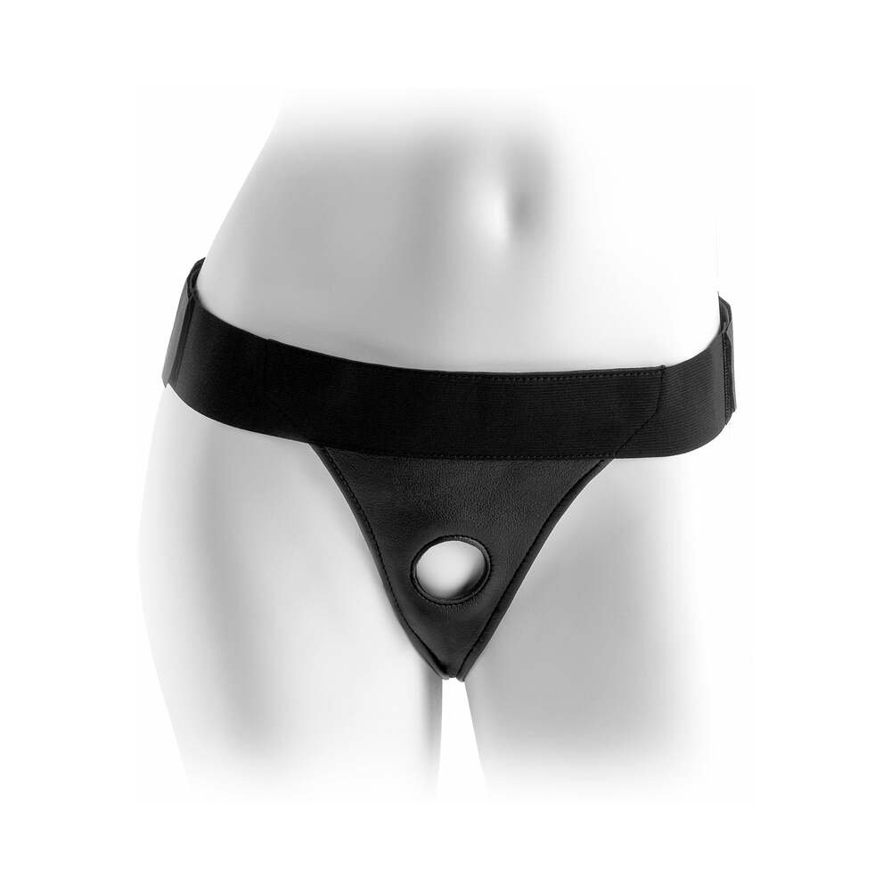 Fetish Fantasy Series Velcro Crotchless Harness Black