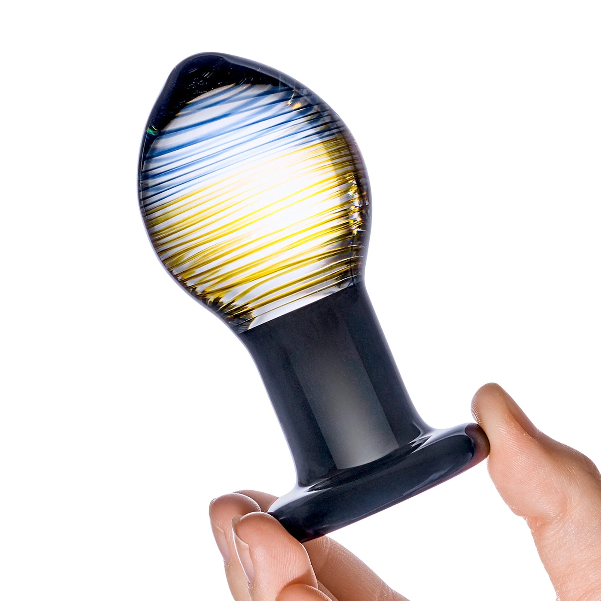 Glas 3.5 in. Galileo Glass Butt Plug