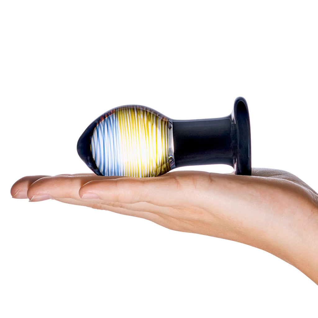 Glas 3.5 in. Galileo Glass Butt Plug