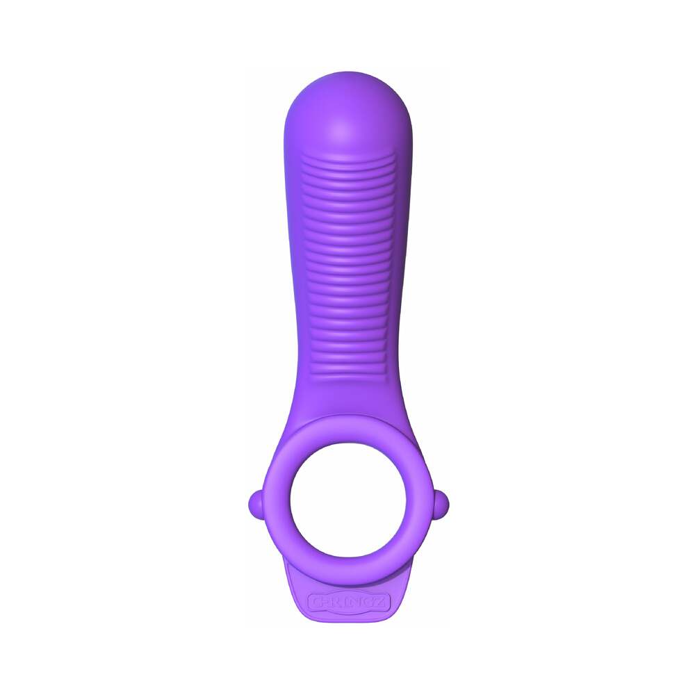Fantasy C-Ringz Remote-Controlled Vibrating Ride N Glide Couples Ring Purple
