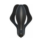 Fantasy C-Ringz Rock Hard Ass-Gasm Vibrating Silicone Cockring With Anal Plug Black