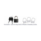 Fantasy C-Ringz Extreme Silicone Cock Blocker Locking Chastity Cage Black