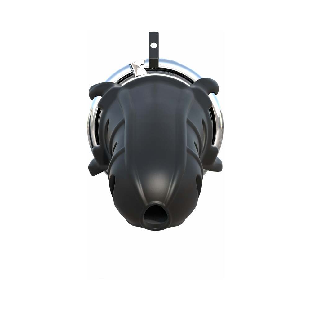 Fantasy C-Ringz Hardcore Silicone Cock Blocker Locking Chastity Cage Black