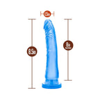 B Yours Sweet 'n Hard 6 Realistic 8.5 in. Dildo Blue