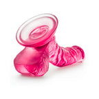 B Yours Sweet 'n Hard 8 Realistic 6.5 in. Dildo with Balls Pink