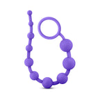 Luxe Silicone 10 Beads for Anal Play Purple