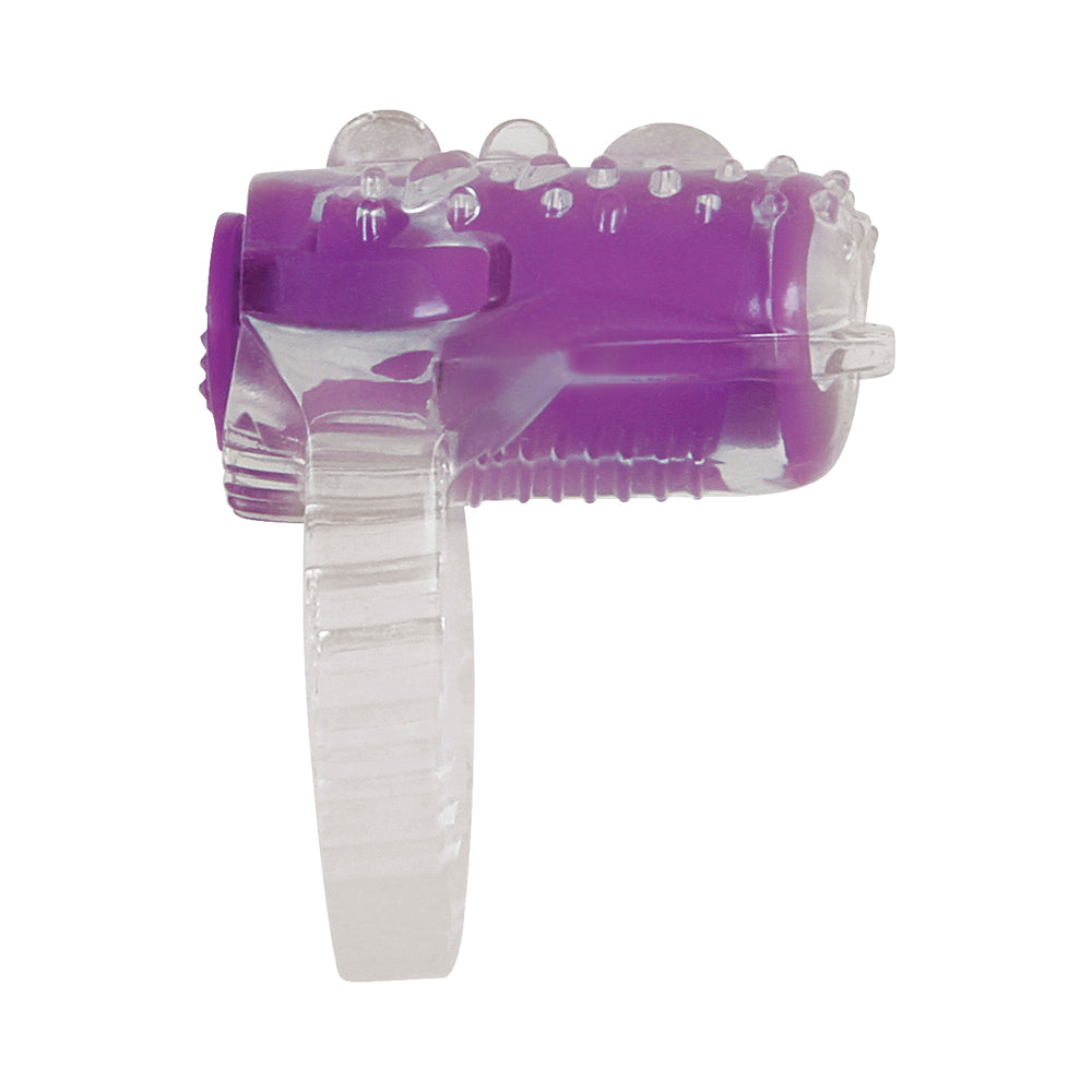 Evolved Ring True 3-Piece Vibrating Ring Set Clear/Purple
