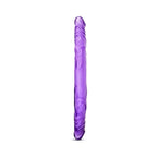 B Yours 14 in. Double Dildo Purple