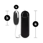B Yours Silver Power Bullet Remote-Controlled Egg Vibrator Black