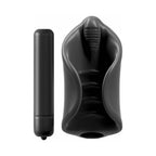 PDX Elite Vibrating Silicone Stimulator Stroker Black