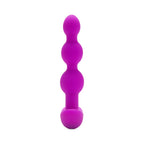 b-Vibe Triplet Rechargeable Remote-Controlled Vibrating Anal Beads Plug Fuchsia