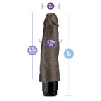 Dr. Skin Cock Vibe 14 Realistic 8 in. Vibrating Dildo Brown