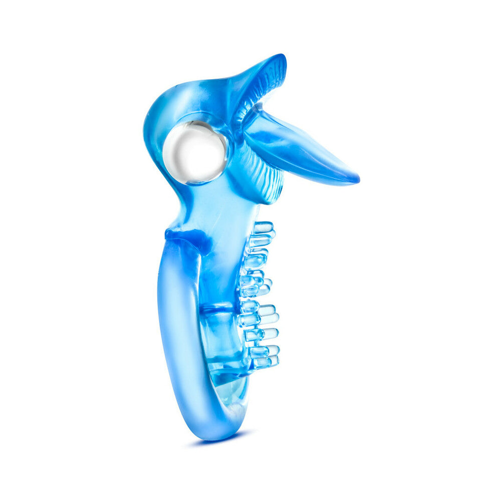 Stay Hard 10 Function Vibrating Tongue Ring Blue