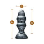 Jet Stealth 6.5 in. Anal Plug Carbon Metallic Black