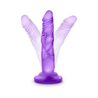 Naturally Yours 5 in. Mini Cock Realistic Dildo Purple