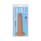 Curve Toys Thinz 6 in. Slim Dildo with Suction Cup Beige