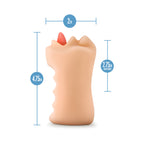 X5 Men Oral Anne Mouth Stroker Beige