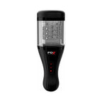 PDX Elite Talk Dirty Rotobator Rechargeable Rotating Masturbator Clear/Black