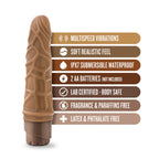 Dr. Skin Cock Vibe 3 Realistic 7.25 in. Vibrating Dildo Tan