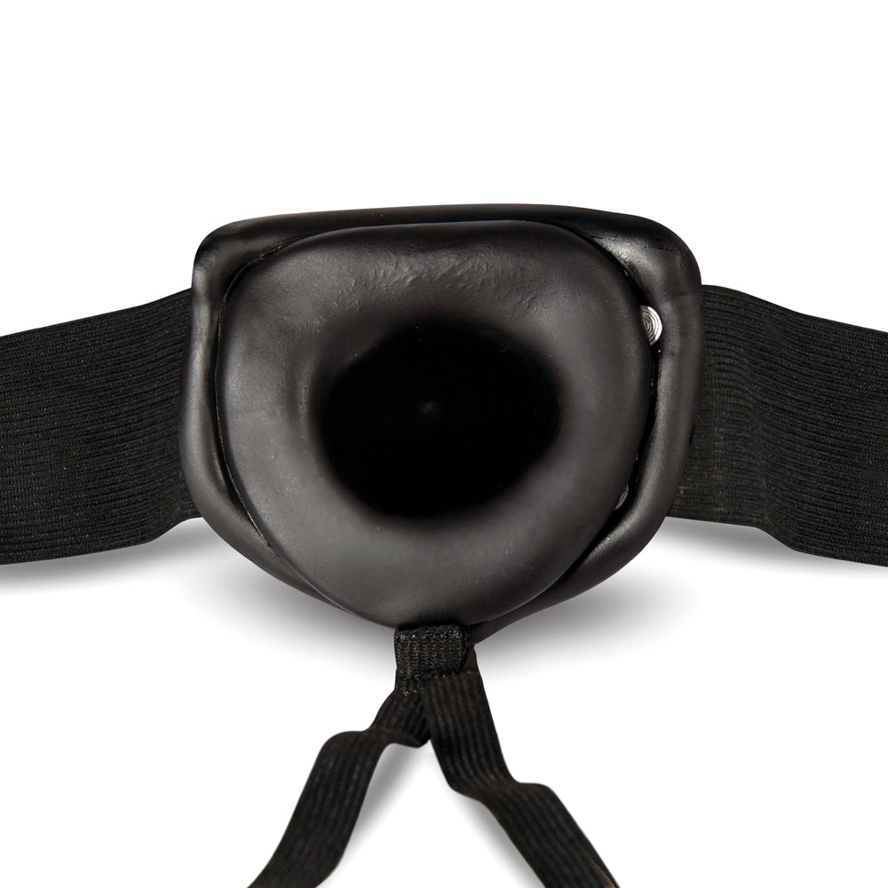 Dr. Skin 7 in. Hollow Strap-On Black