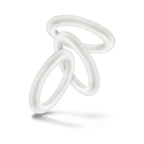 Performance VS2 Pure Premium Silicone Cockrings 3-Pack Small White