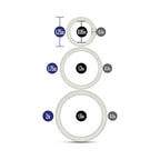 Performance VS4 Pure Premium Silicone Cockrings 3-Pack Set White