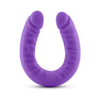Ruse Realistic 18 in. Silicone Slim Double Dong Dual Ended Dildo Purple
