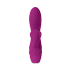Evolved Glimmer Light-Up Rechargeable Silicone Dual Stimulator Purple