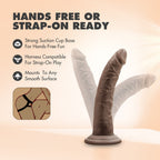 Dr. Skin Realistic 7.5 in. Dildo Brown