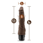 Dr. Skin Cock Vibe 4 Realistic 8 in. Vibrating Dildo Brown