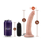 Dr. Skin Dr. Dave Realistic 7 in. Vibrating Dildo Beige
