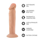 Dr. Skin Dr. Small Realistic 6.5 in. Dildo Beige