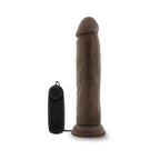Dr. Skin Dr. Throb Realistic 9.5 in. Vibrating Dildo Brown
